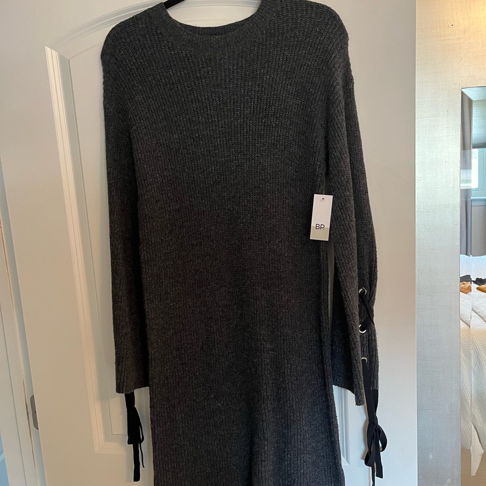 BP Black Knit Sweater Midi Dress